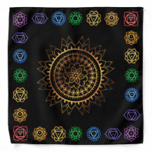 Chakra Tarot/Altar Cloth Bandanna
