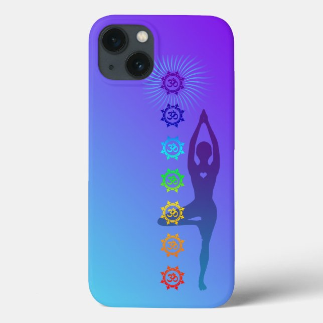 Chakra Tree Pose – Yoga & Spiritual Enlightenment  Case-Mate iPhone Case (Back)