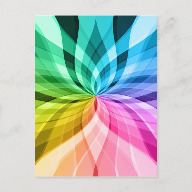 chakra zen kaleidoskop colourful fun postcard (Front)