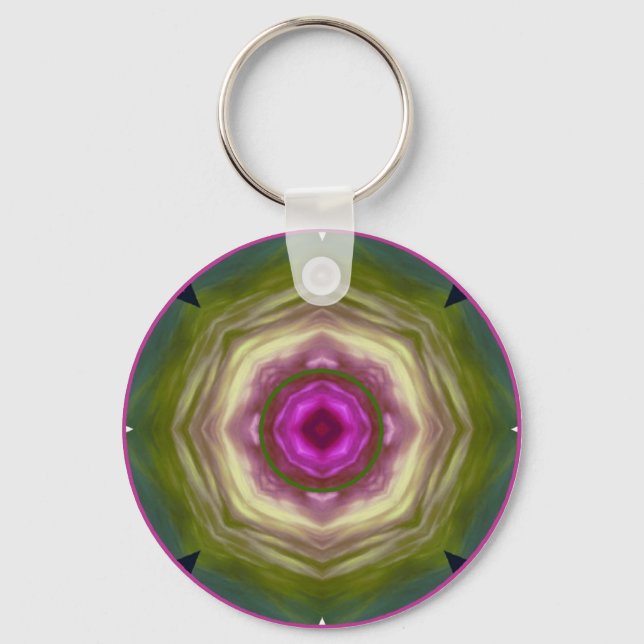 chakrabookmandala1 key ring (Front)