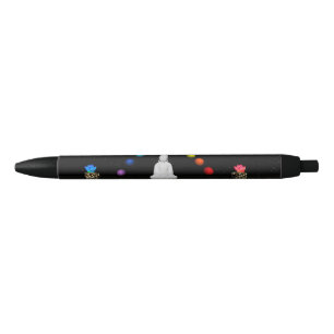 chakras and buddha black ink pen