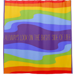 Chakras / Rainbow Colours pattern I + your ideas Shower Curtain
