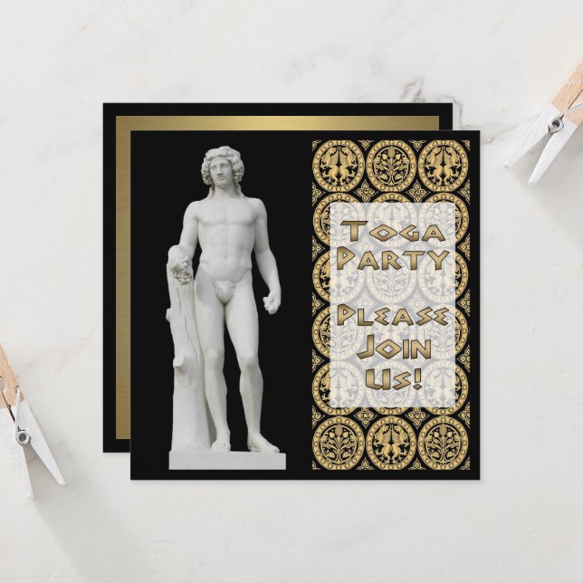 Chalcedonian Black Invitation (Front/Back In Situ)