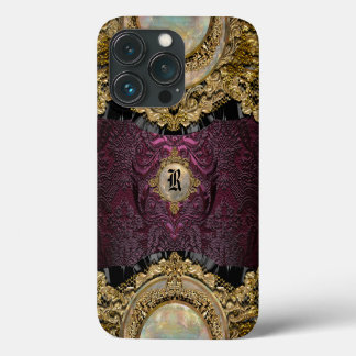 Chalchadoriz Elegance Girly Monogram iPhone 13 Pro Case