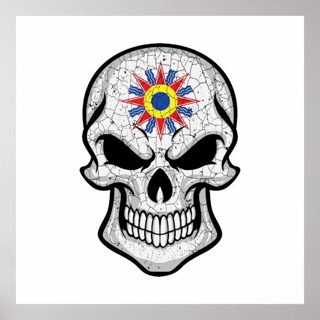 Chaldea Smiling Skull Flag Poster (Front)