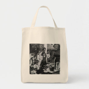 Chales Goodyear Sow & Reap Wisdom Quote Tote Bag