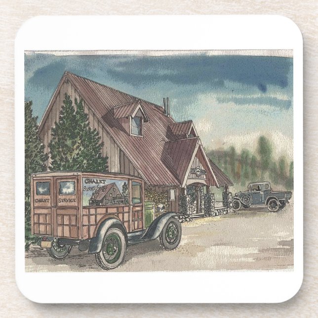 Chalet Delivery Coaster (Front)