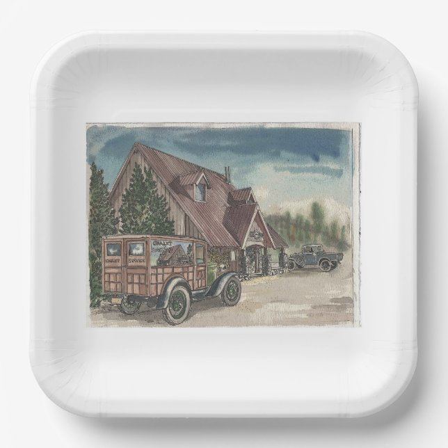 Chalet Paper Plate (Front)