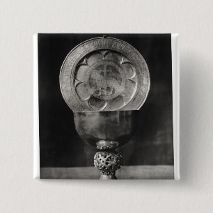 Chalice and Eucharist Plate 15 Cm Square Badge