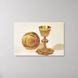 Chalice and paten canvas print