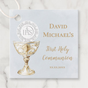 Chalice Host First Holy Communion Favour Tags