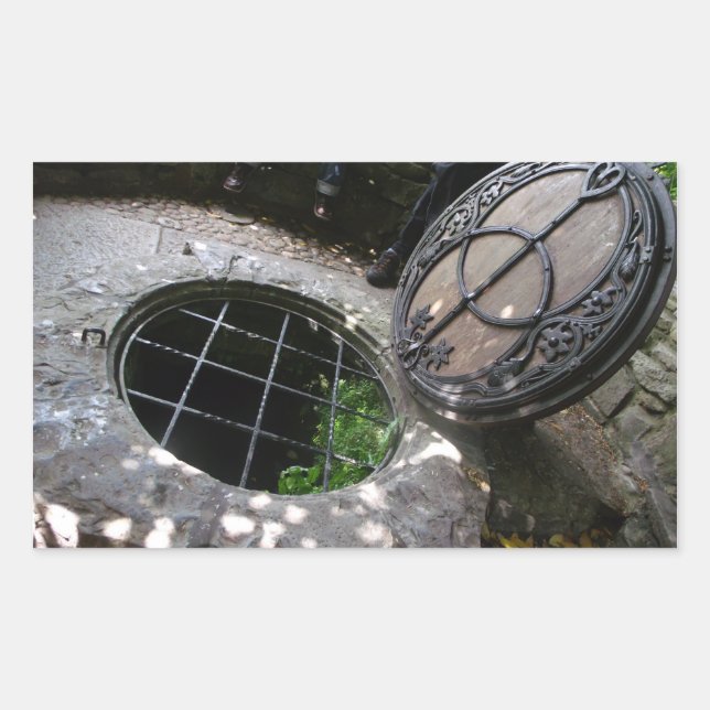 Chalice Wellhead Rectangular Sticker (Front)