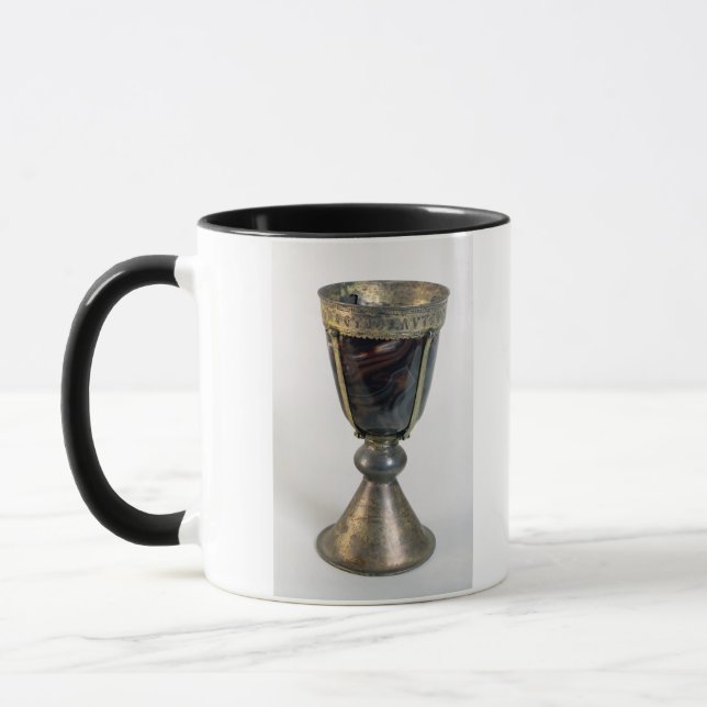 Chalice with jewels and an inscription on the bord mug (Left)