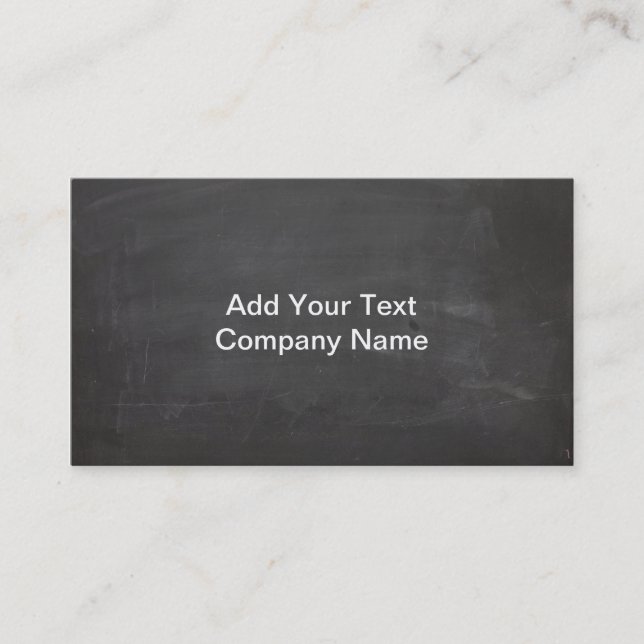 Chalk Board Business Card (Front)