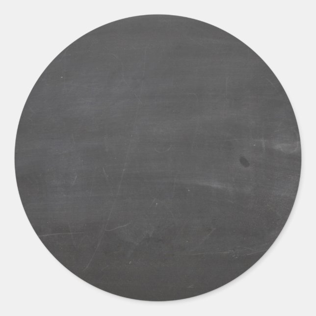 Chalk Board Classic Round Sticker (Front)