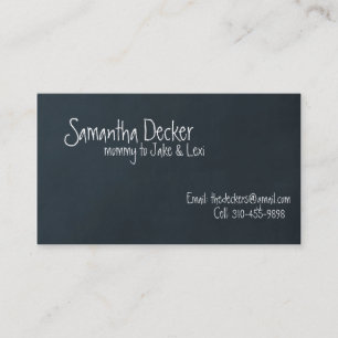 "Chalk Board" Customisable Mummy Calling Card