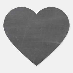 Chalk Board Heart Sticker