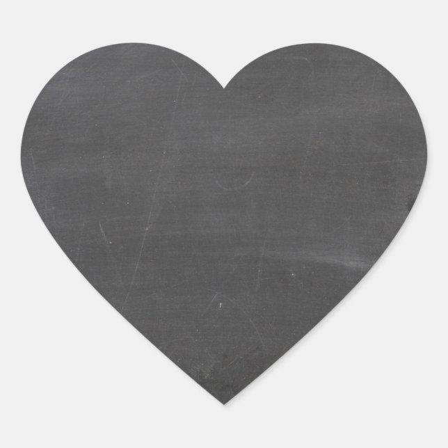 Chalk Board Heart Sticker (Front)