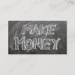 Chalk Board Style "Make Money" Card