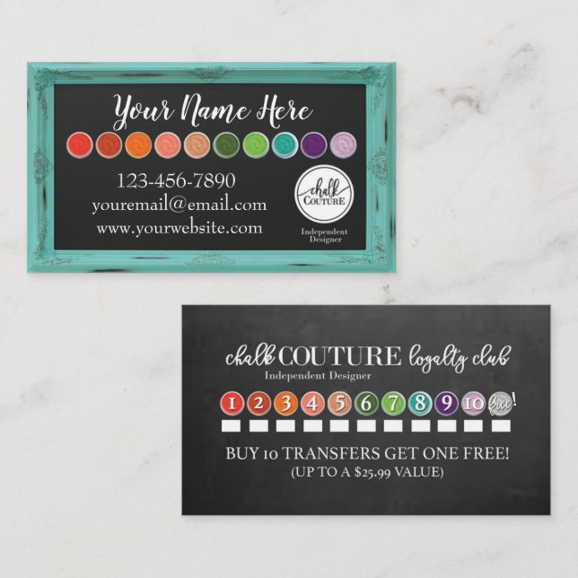 Chalk Couture Custom Business Card (Front/Back)