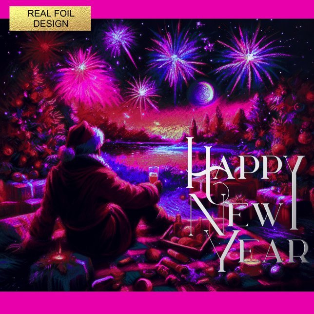 Chalk Drawing Inspirational New Year's Card (Creator Uploaded)