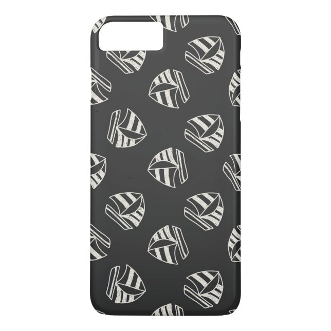 Chalk Drawn Sailboat Pattern Case-Mate iPhone Case (Back)