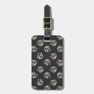 Chalk Drawn Sailboat Pattern Luggage Tag