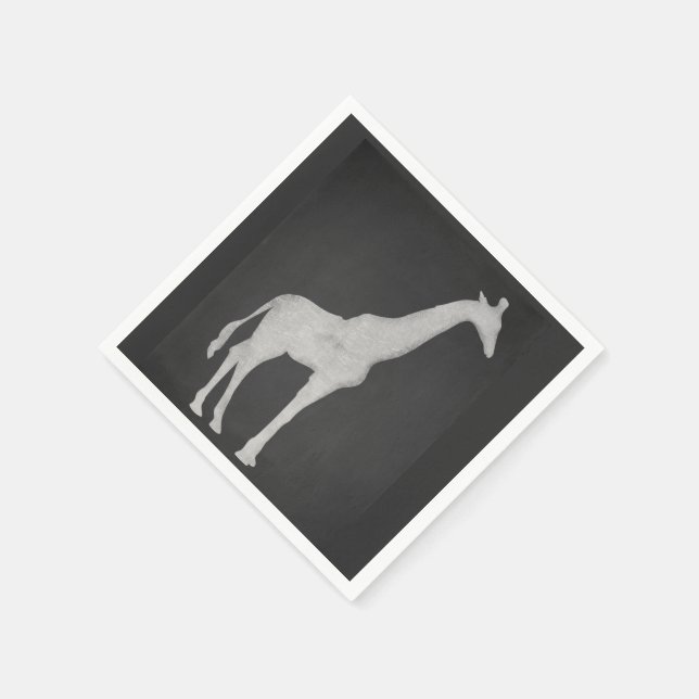 Chalk Giraffe Napkin (Corner)