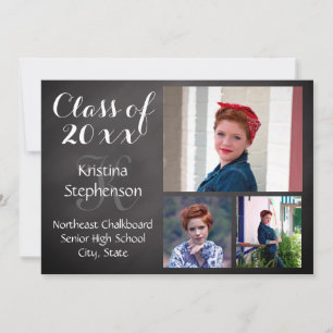 Chalk High School Photo Graduation Announcement