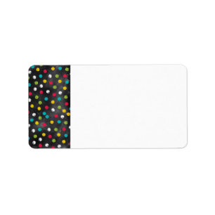 Chalk It Up! Rainbow Polka Dots – Chalkboard Pri Label