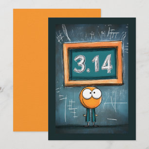 Chalk It Up to Pi: 3.14 Geek Mode Activated Invitation