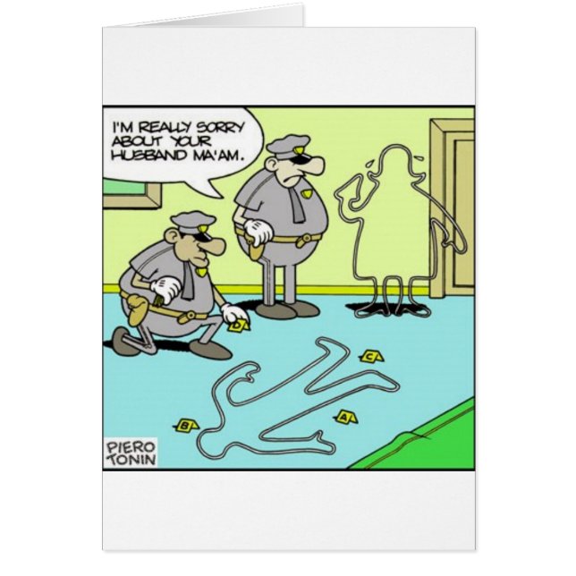 Chalk Outline Funny Police Gifts & Collectibles (Front)