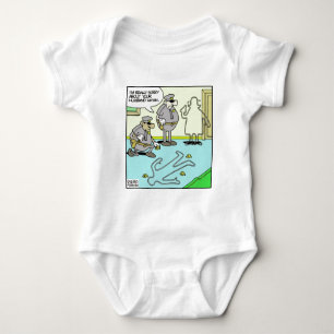 Chalk Outline Funny Police Gifts & Collectibles Baby Bodysuit