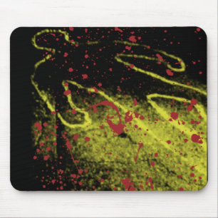 Chalk Outline Mouse Mat