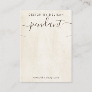 Chalk Paint Necklace Pendant Display Business Card