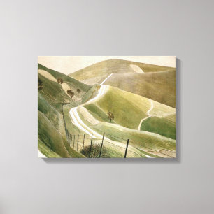 Chalk Paths By Eric Ravilious Canvas Print