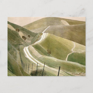 Chalk Paths By Eric Ravilious Postcard