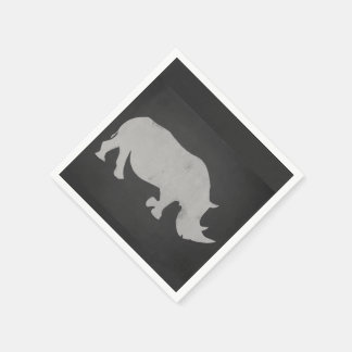 Chalk Rhino Napkin
