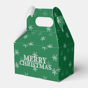 Chalk Snowflake Pattern Favour Box