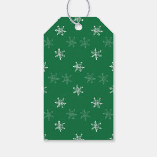 Chalk Snowflake Pattern Gift Tags