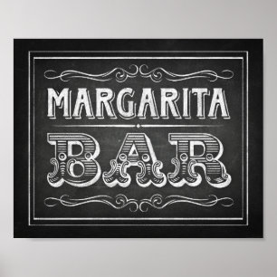 Chalk Style Party Signs / MARGARITA BAR Sign