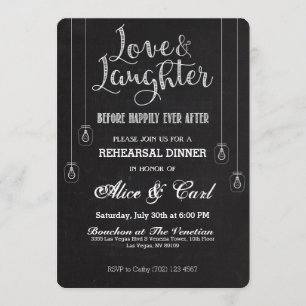 Chalk Style Rehearsal Dinner Invitation 02