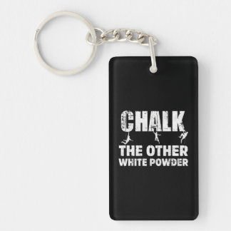Chalk The Other White Powder Rock climbing Key Ring