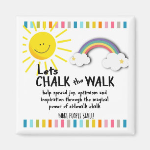 chalk the walk magnet