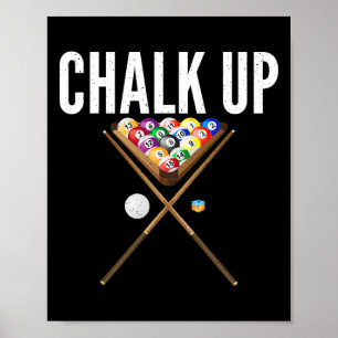Chalk Up Pool Billiards Poster
