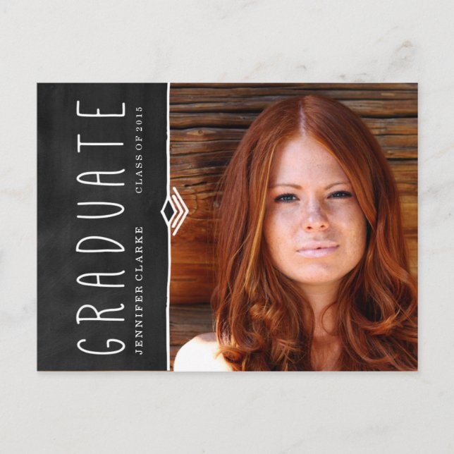 CHALKBOARD | 2015 GRADUATION PARTY INVITATION (Front)