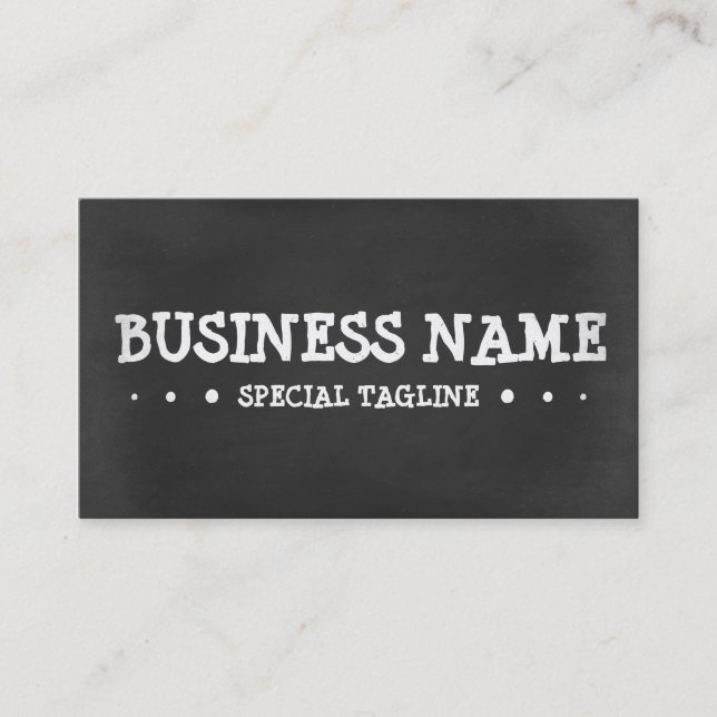 CHALKBOARD 3dots Business Card (Front)