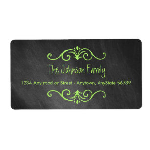 Chalkboard Address Label
