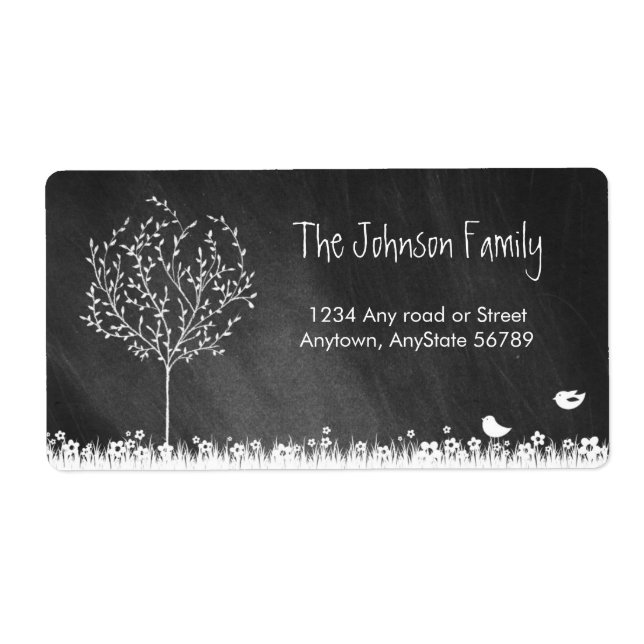 Chalkboard Address Label (Front)