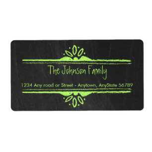 Chalkboard Address Label
